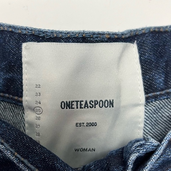 FP One Teaspoon High Waisted Smiths Tailored Jeans Dark Wash Blue NEW Trending - Picture 7 of 13